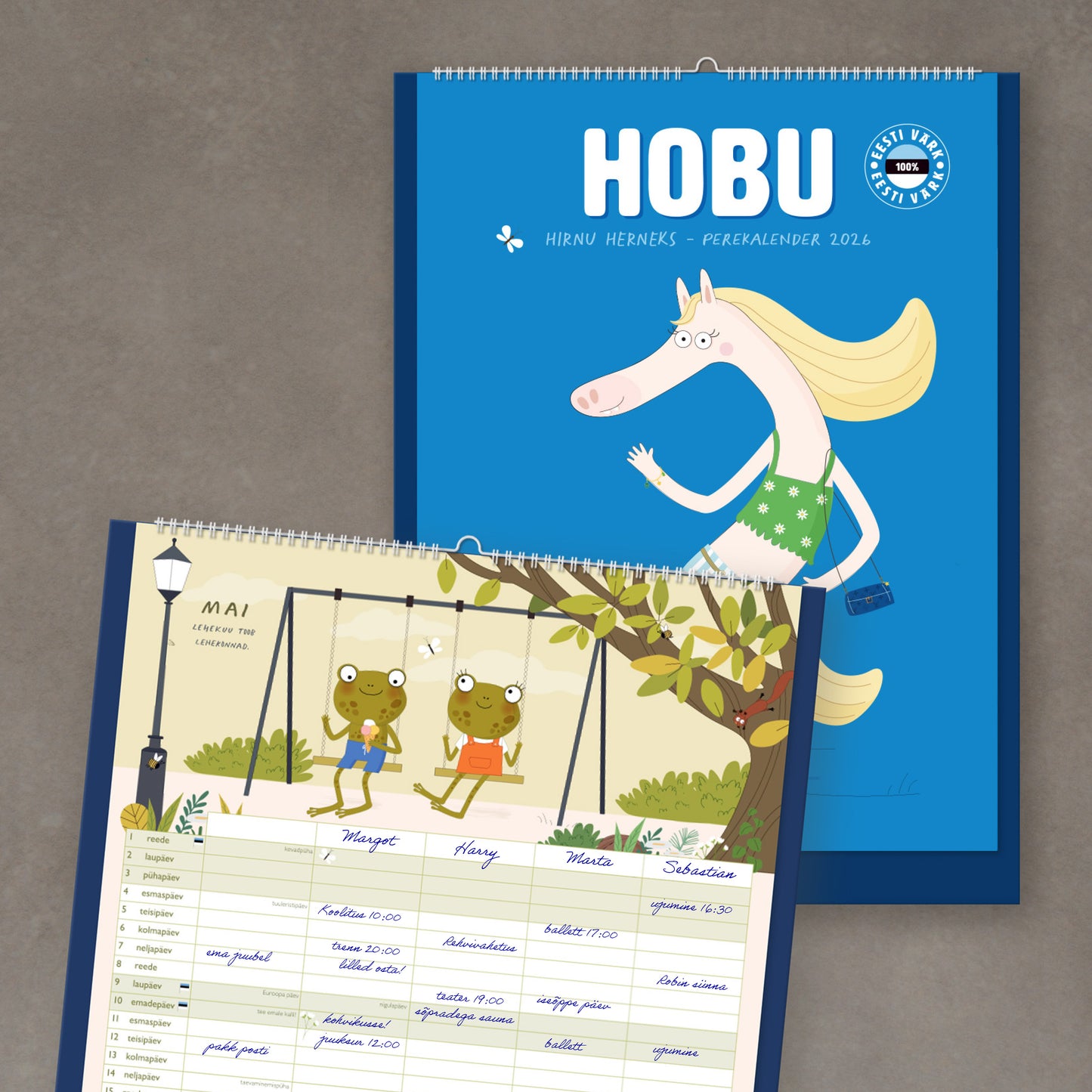 Ainus Mõte perekalender 2026 / Hobu
